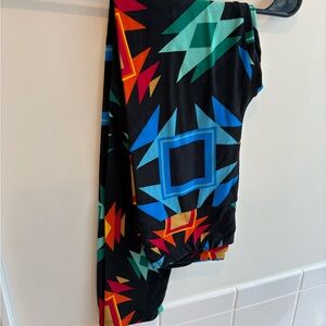 LuLaRoe Multicolor Geometric Leggings